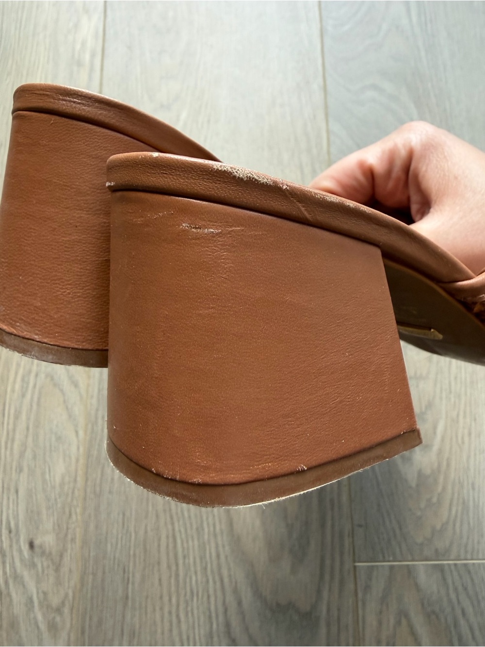 🤎✨ L'Intervalle Brown Woven Slide Mule Heels - Women's Size 9 ✨🤎 - Picture 10 of 15